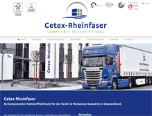 Tablet Screenshot of cetex-rheinfaser.de